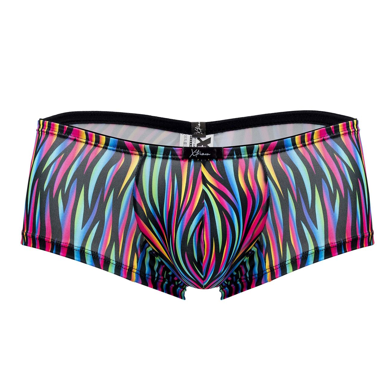 Boxer en microfibre imprimé Xtremen 91147 Color Disco Zebra