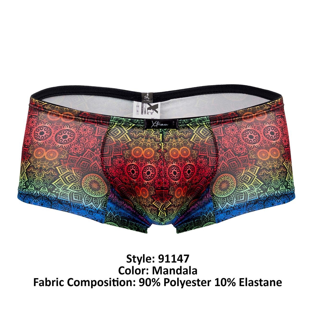 Xtremen 91147 Printed Microfiber Trunks Color Mandala