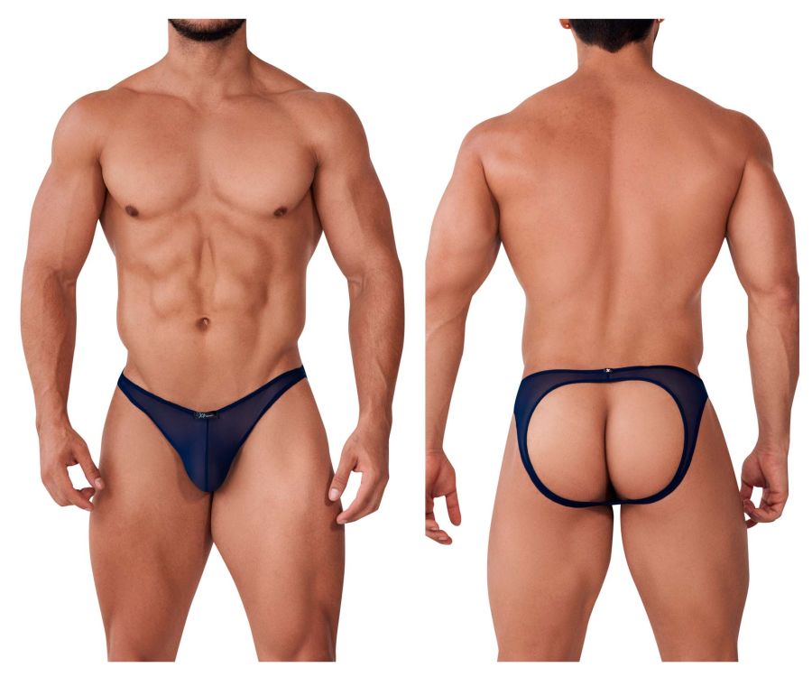 Xtremen 91153 Jockstrap aus Tüllnetz, Farbe Navy