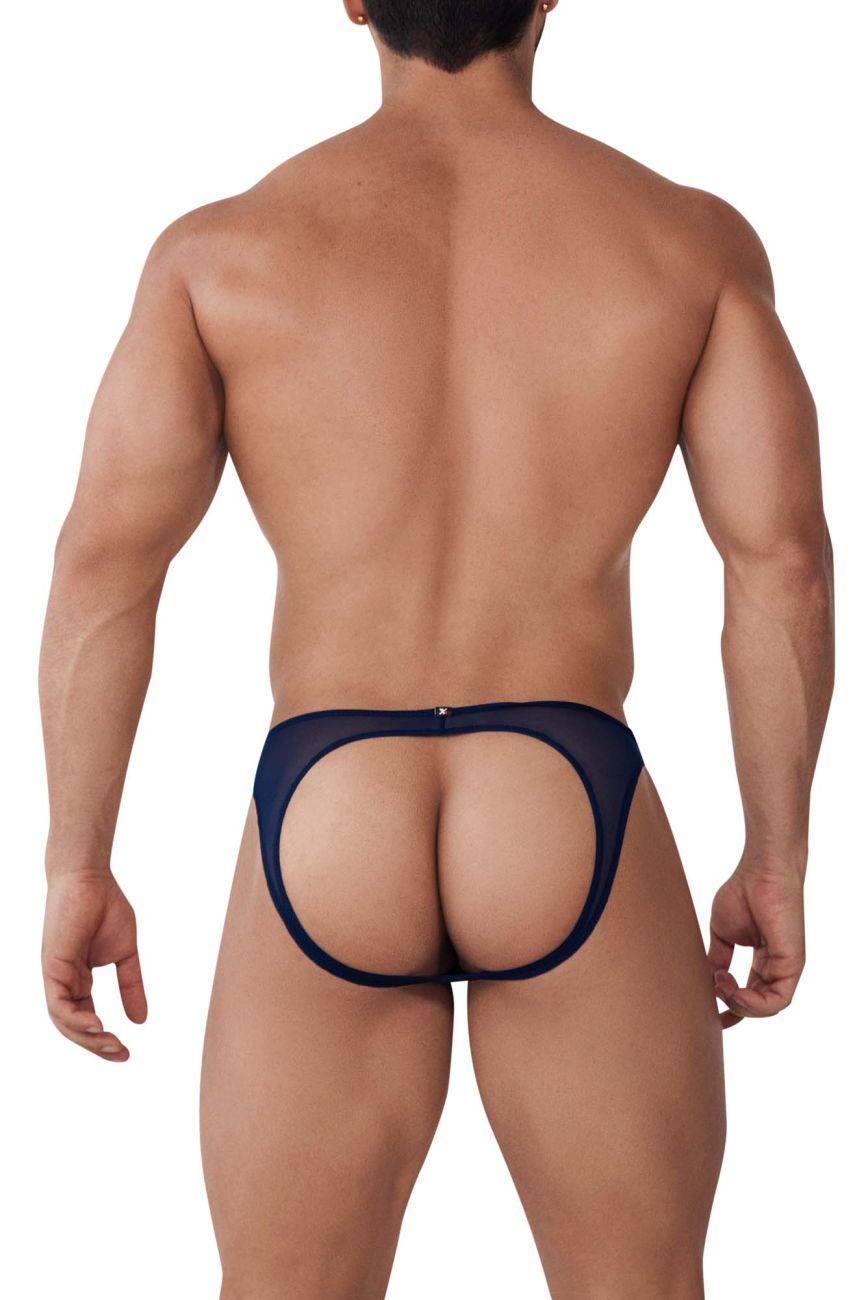 Xtremen 91153 Tulle mesh Jockstrap Color Navy