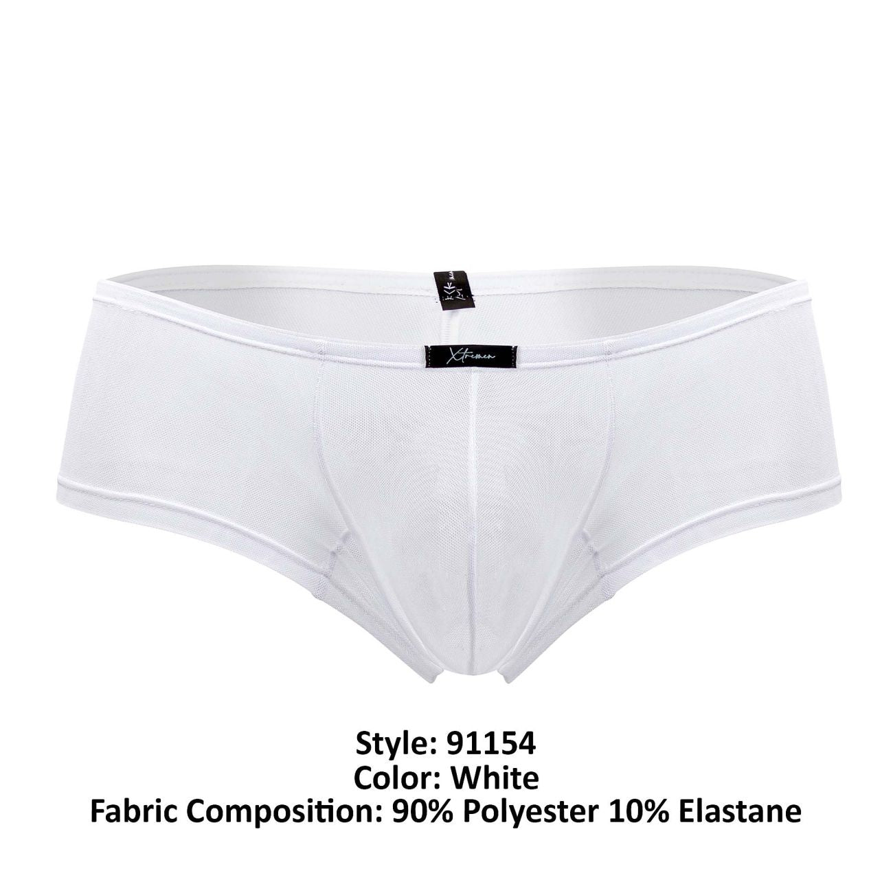 Boxer en tulle Xtremen 91154 Couleur Blanc