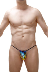 Tanga Cocksak Leopard Regenbogen