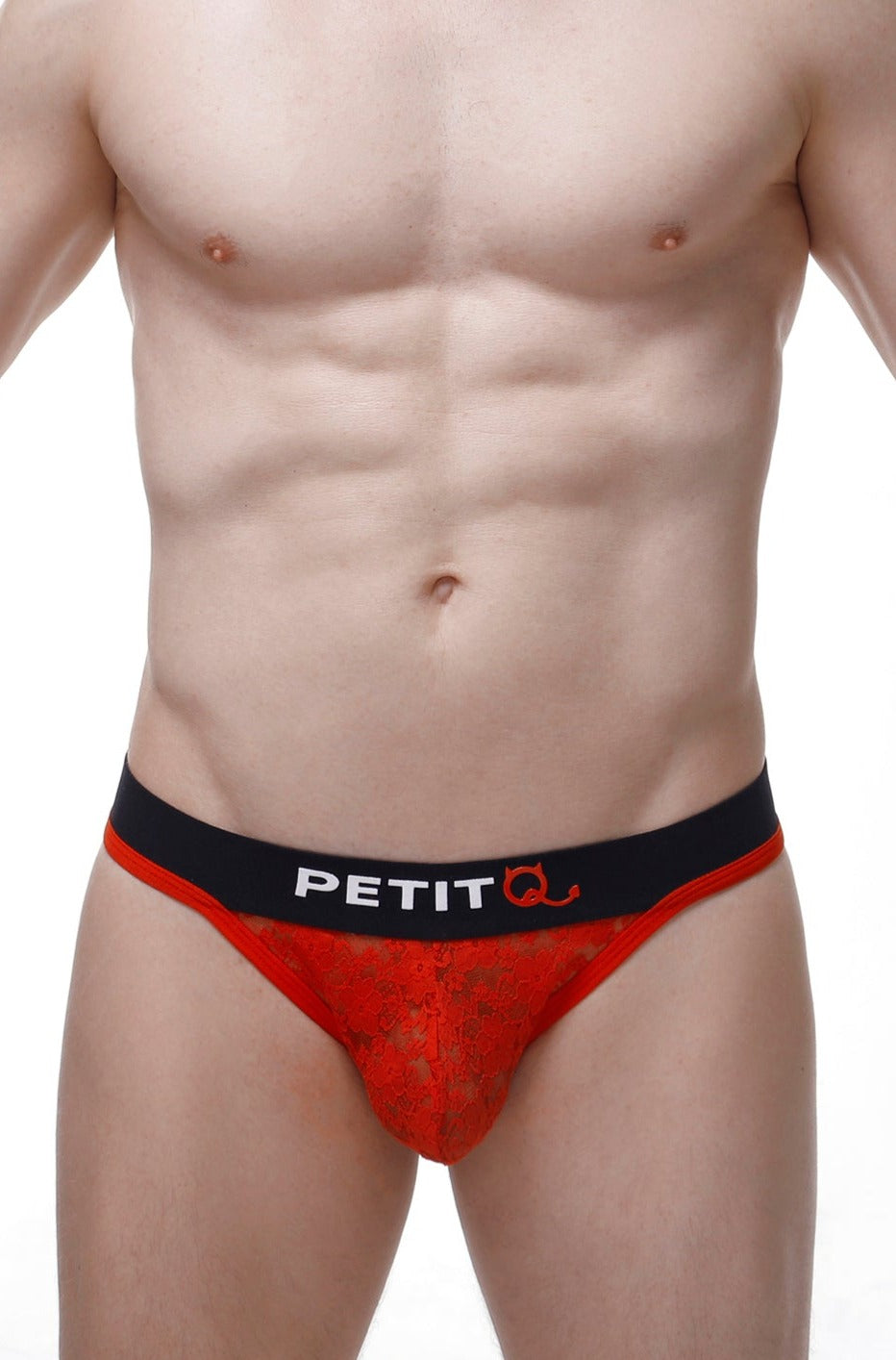 String Maulay Dentelle Rouge