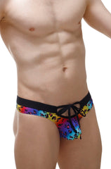 Tanga Plones Leopard Regenbogen